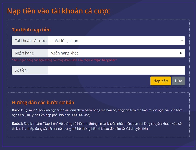 nạp tiền ld789