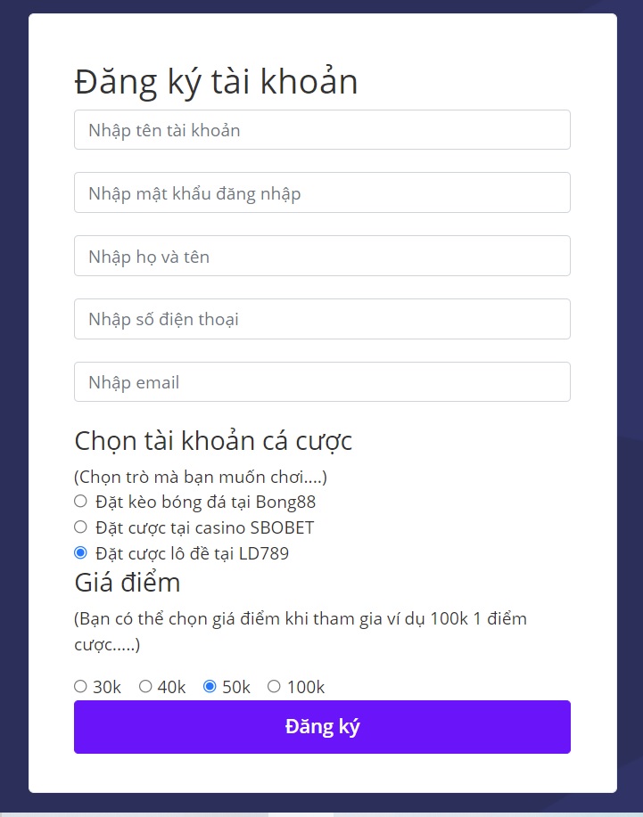 Tạo Tài Khoản VN789 - Cách Đăng Ký Tài Khoản Tại VN789